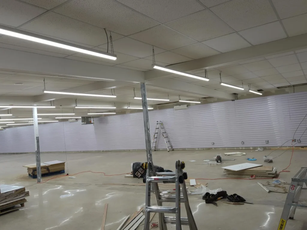 Empty retail unit before the fit-out began